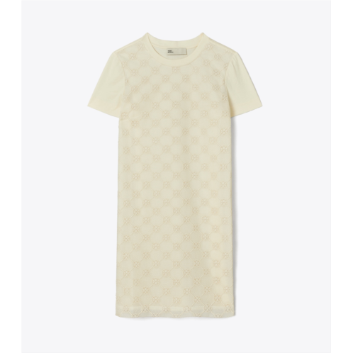 Tory Burch LOGO LACE T-SHIRT DRESS