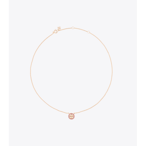 Tory Burch MILLER PAVEE LOGO DELICATE NECKLACE