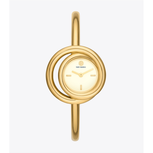 Tory Burch MILLER SWIRL WATCH, GOLD-TONE STAINLESS STEEL