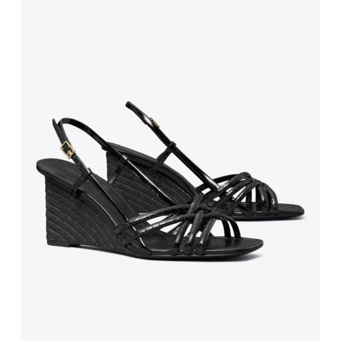 Tory Burch MULTI-STRAP ESPADRILLE WEDGE SANDAL