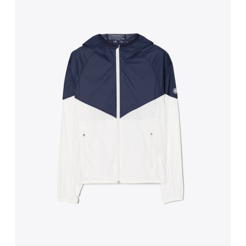 Tory Burch PACKABLE NYLON CHEVRON ANORAK