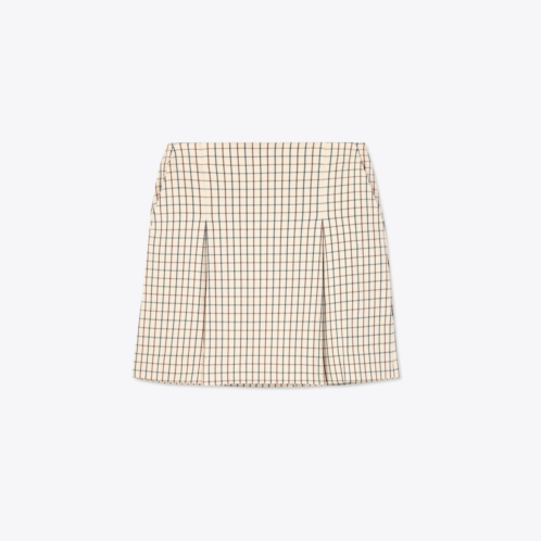 Tory Burch PLEATED-FRONT TWILL GOLF SKIRT