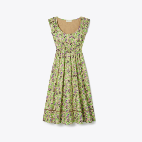 Tory Burch PRINTED COTTON POPLIN DRESS