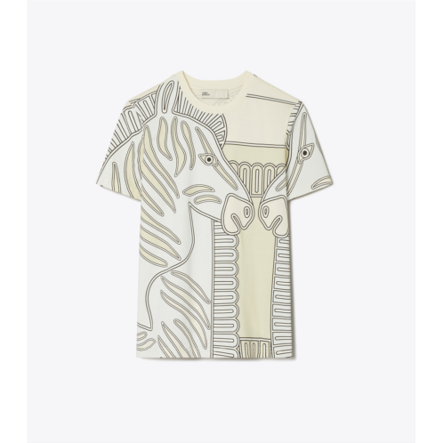 Tory Burch PRINTED JERSEY T-SHIRT