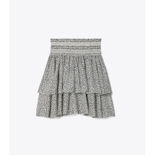 Tory Burch PRINTED SMOCKED SKIRT