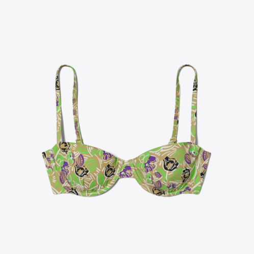 Tory Burch PRINTED UNDERWIRE BIKINI TOP