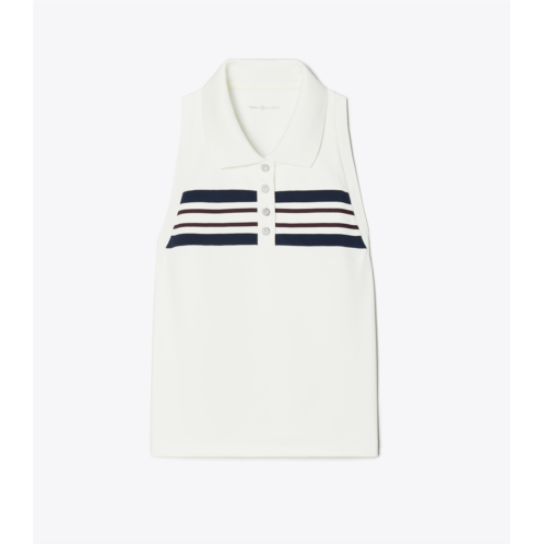 Tory Burch TECH PIQUEE POLO TANK