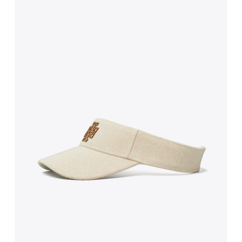 Tory Burch TWO-TONE CANVAS VISOR