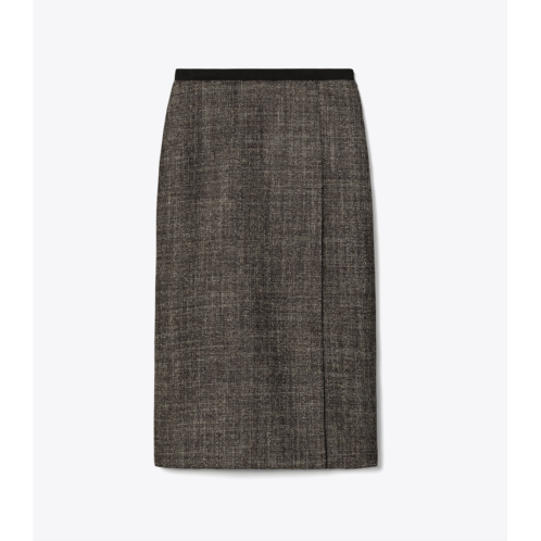 Tory Burch WRAPPED TWEED SKIRT