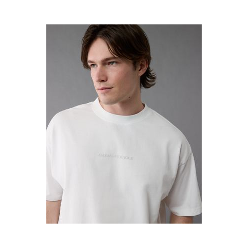American Eagle AE Laidback Luxe Heavyweight Oversized Logo Graphic T-Shirt