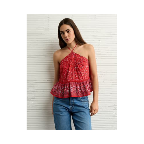 American Eagle AE Y-Neck Lacy Halter Top