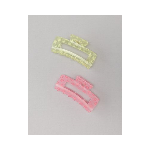 American Eagle AE Frosted Rectangle Claw Clip 2-Pack