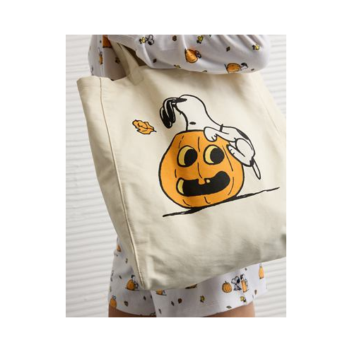 American Eagle AE Snoopy Halloween Canvas Tote Bag
