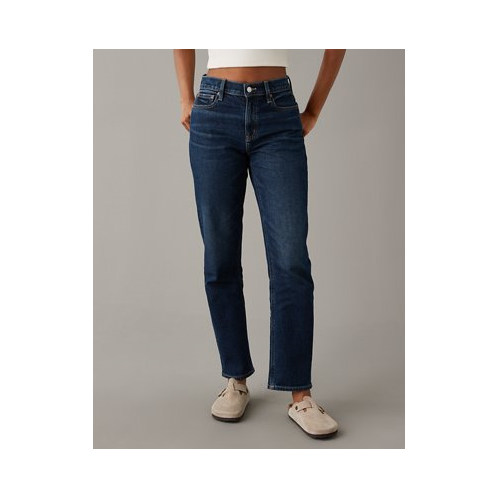 American Eagle AE Stretch Super High-Waisted Ankle Straight Jean