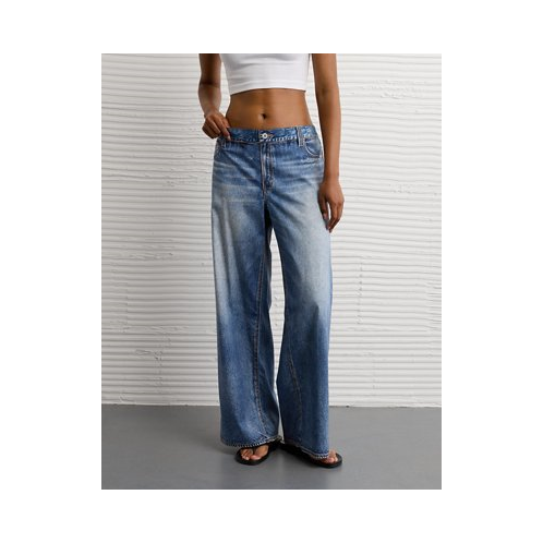 American Eagle AE DBL Take Super Mid-Rise Baggy Wide-Leg Pant