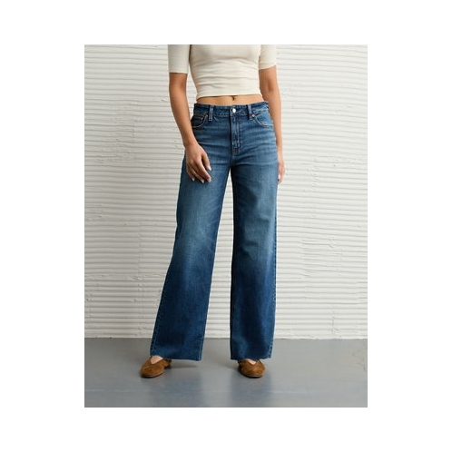 American Eagle AE Dreamy Drapey Stretch Super High-Waisted Baggy Wide-Leg Jean