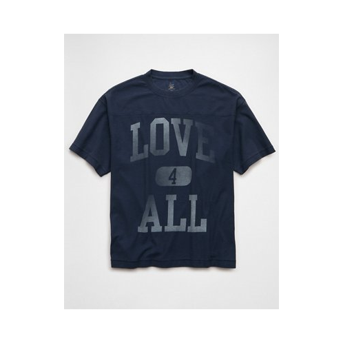 American Eagle AE Pride Boxy Graphic Football T-Shirt