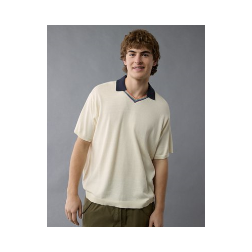 American Eagle AE Pride Weekend Sweater Polo Shirt