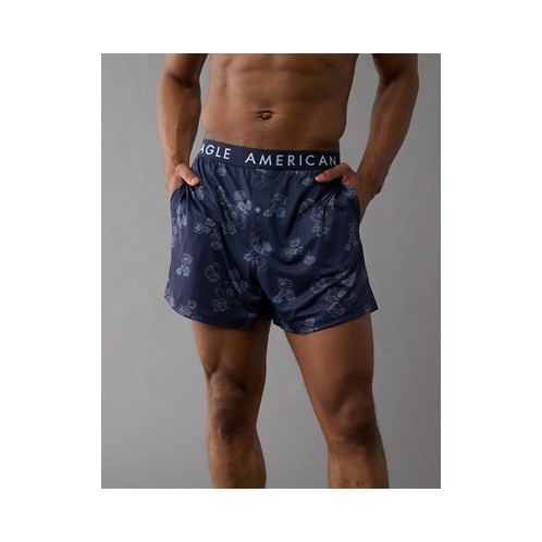 American Eagle AEO Mens Poppy Ultra Soft Pocket Boxer Short