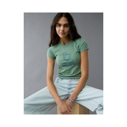 American Eagle AE Food Graphic Hey Baby Tee