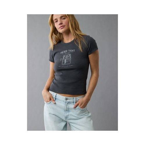 American Eagle AE Food Graphic Hey Baby Tee