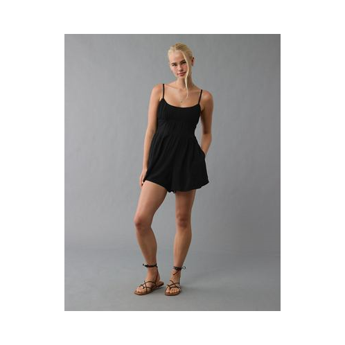 American Eagle AE Ruched Bodice Corset Romper
