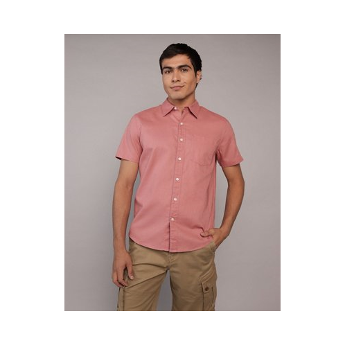 American Eagle AE Poolside Printed Button-Up Shirt