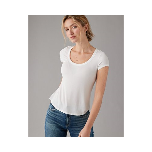 American Eagle AE Soft & Sexy Scoop Neck Ribbed T-Shirt