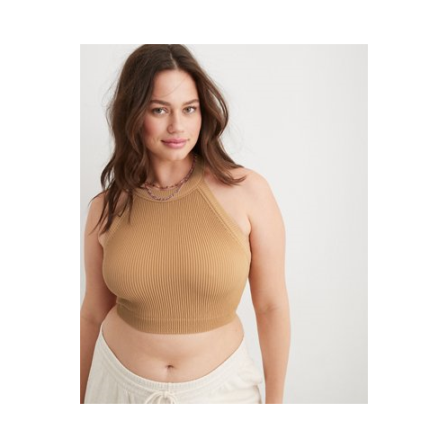 American Eagle Superchill Seamless High Neck Bra Top