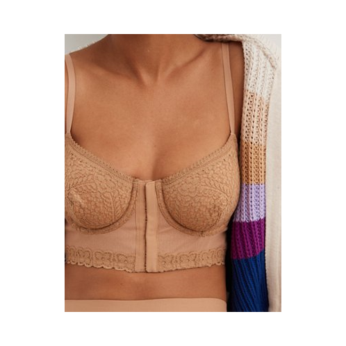 American Eagle Show Off Cozy Rib Unlined Corset Bra