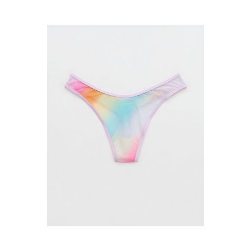 American Eagle SMOOTHEZ Ombre High Cut Mesh Thong Underwear