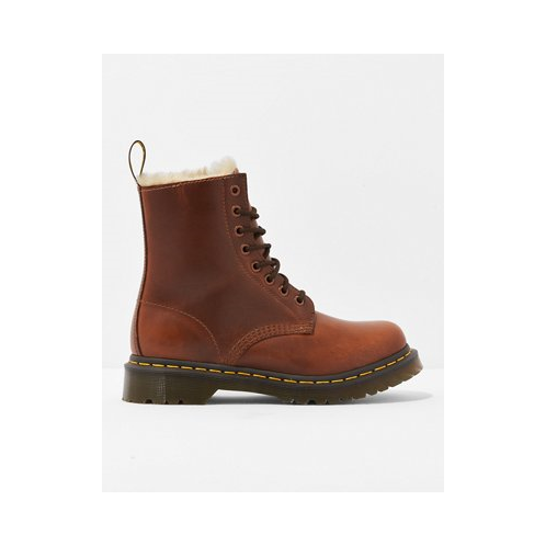 American Eagle Dr. Martens Womens 1460 Serena Faux Fur-Lined Boot