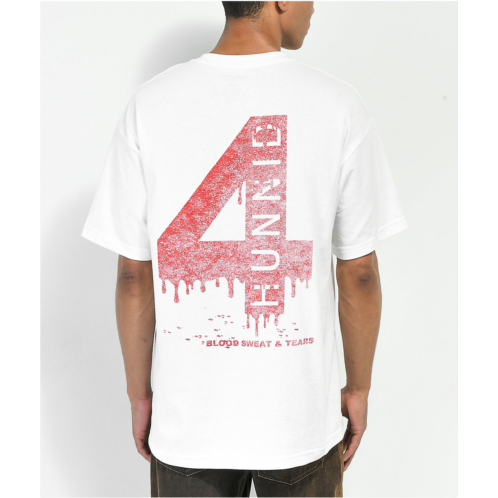 4Hunnid Blood 4 White T-Shirt | Zumiez