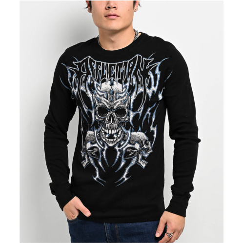 Affliction Ice Inferno Black Thermal Long Sleeve T-Shirt | Zumiez