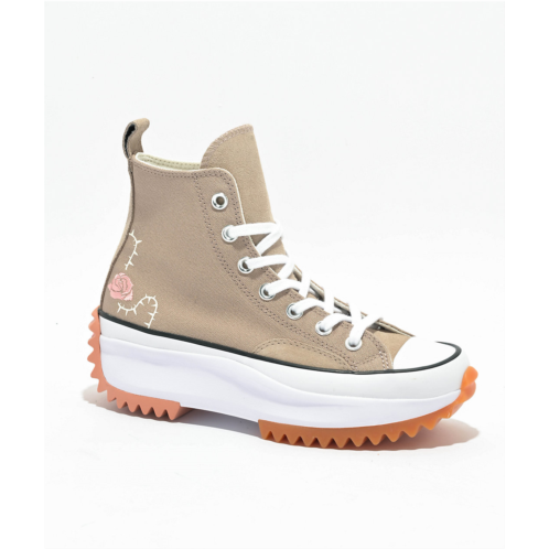 Converse Run Star Hike Vintage Cargo, White & Pink Phase High Top Shoes | Zumiez