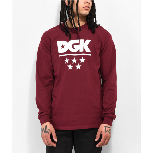 DGK All Star Burgundy Long Sleeve T-Shirt | Zumiez