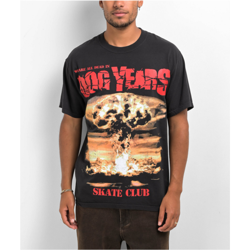 Dog Years Skate Club Dog Years Mushroom Cloud Black T-Shirt | Zumiez