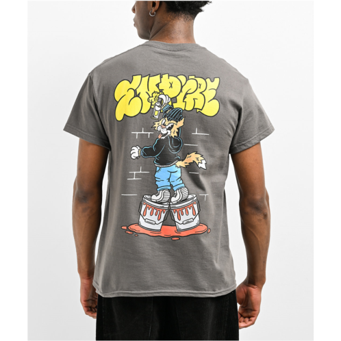 Empyre Graffiti Cat Charcoal T-Shirt | Zumiez
