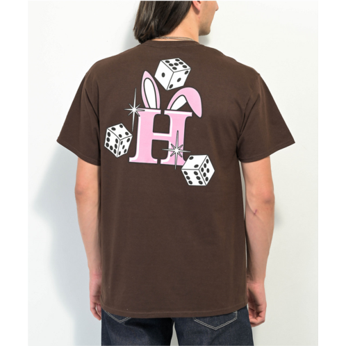HUF x Freddie Gibbs Lucky Bones Brown T-Shirt | Zumiez
