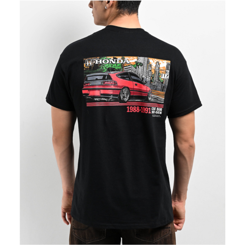 Honda City Of Life Black T-Shirt | Zumiez