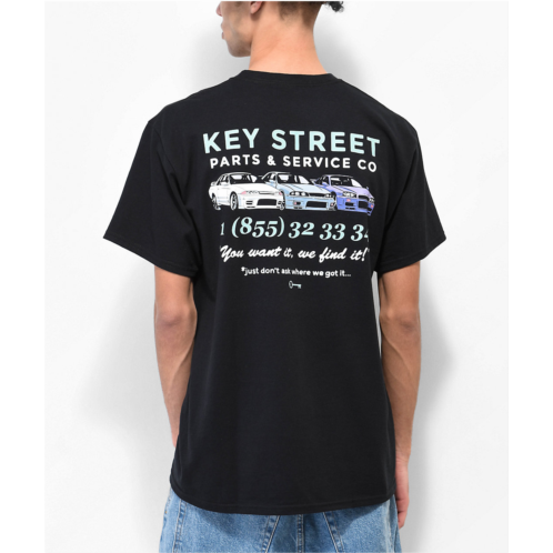 Key Street Parts & Services Black T-Shirt | Zumiez