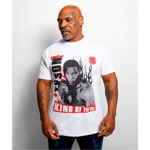 Mike Tyson Collection Mike Tyson Halftone White T-Shirt | Zumiez