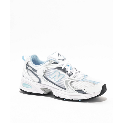 New Balance Lifestyle 530 White, Dark Arctic & Light Blue Chrome Shoes | Zumiez
