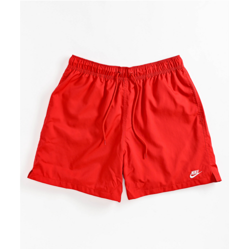 Nike Club University Red Woven Flow Shorts | Zumiez