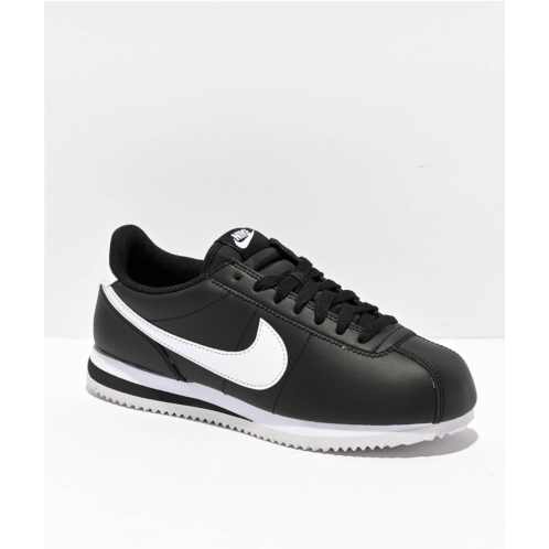 Nike Cortez Black & White Shoes | Zumiez