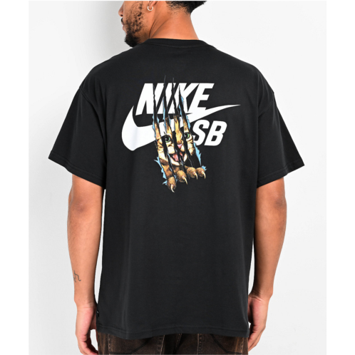 Nike SB Cat Scratch Black T-Shirt | Zumiez