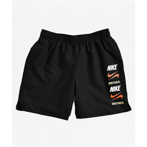Nike Swim Stack Black Board Shorts | Zumiez