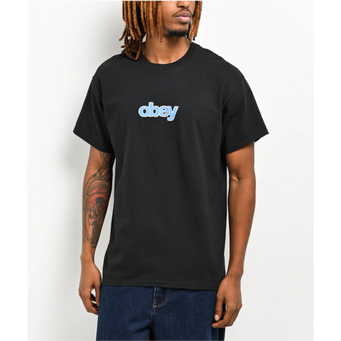 Obey Chalk Black T-Shirt | Zumiez