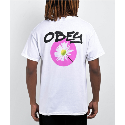 Obey Daisy Spray White T-Shirt | Zumiez