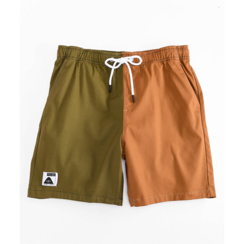 Poler Stuff Poler Dusty Brown & Green Shorts | Zumiez